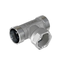 RACCORDO A T MASCHIO FEMMINA CROMATO 1/2 - 24X19 fil (D.16)