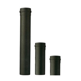 TUBO P/STUFA A PELLET H 25 CM D 10 CM NERO OPACO