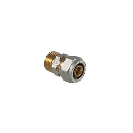 RACCORDO DIRITTO MASCHIO A COMPRESSIONE PER TUBO MULTISTRATO 1/2" x 16 (2,00)