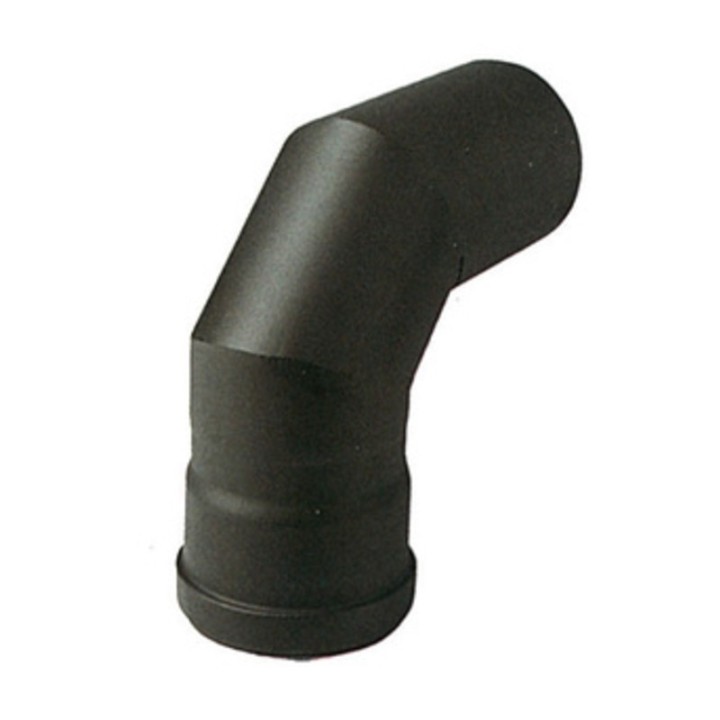 GOMITO P/STUFA A PELLET 90 ATTACCO MF D 10 CM NERO OPACO