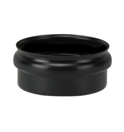 SCARICO CONDENSA CIECO P/STUFA PELLET D 10CM NERO OPACO