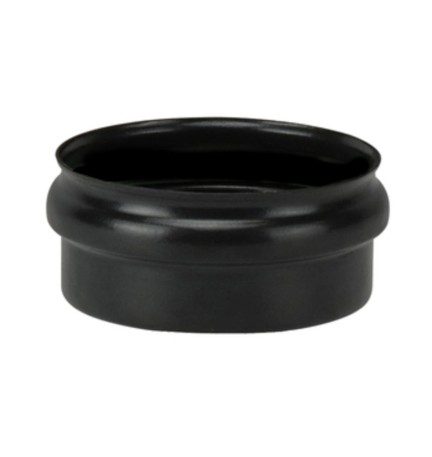 SCARICO CONDENSA CIECO P/STUFA PELLET D 10CM NERO OPACO