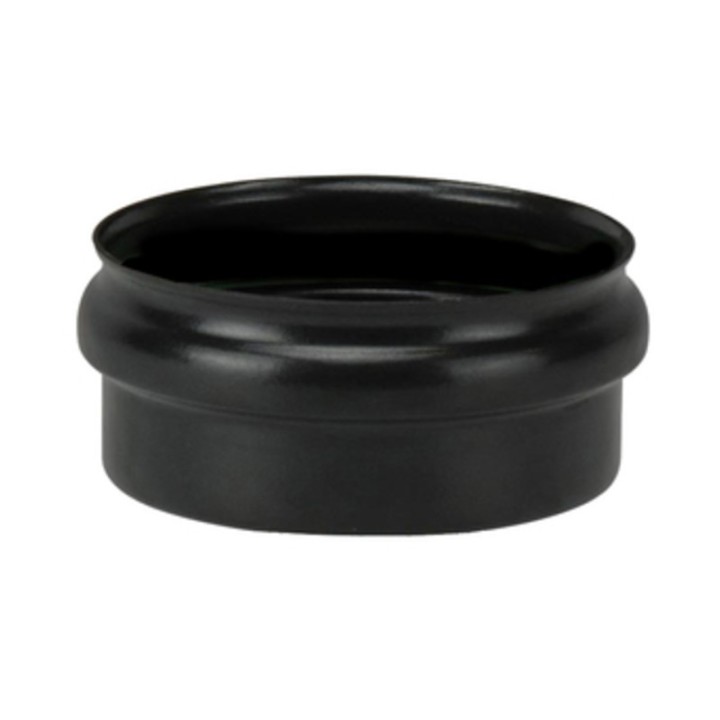SCARICO CONDENSA CIECO P/STUFA PELLET D 10CM NERO OPACO