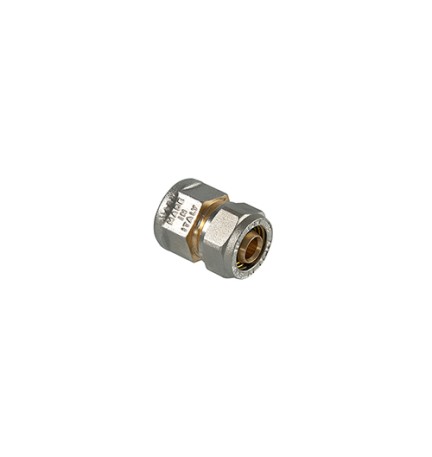 RACCORDO DIRITTO FEMMINA A COMPRESSIONE PER MULTISTRATO 3/4" x 26 (3,00)