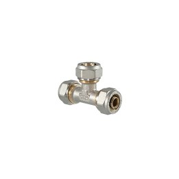 RACCORDO TEE A COMPRESSIONE PER MULTISTRATO 26x26x26