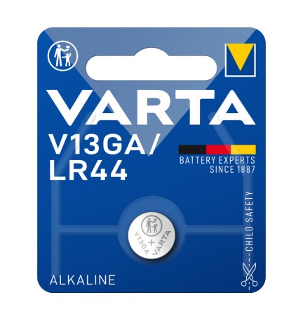 VARTA BATTERIA A BOTTONE V13GA ALCALINA BL 1 LR44