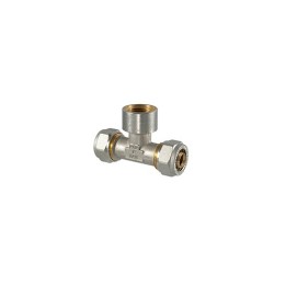 RACCORDO TEE FEMMINA A COMPRESSIONE PER MULTISTRATO 32 x 1" x 32