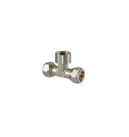 RACCORDO TEE FEMMINA A COMPRESSIONE PER MULTISTRATO 32 x 1" x 32