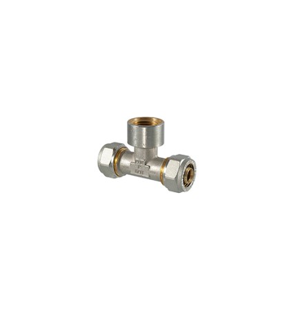 RACCORDO TEE FEMMINA A COMPRESSIONE PER MULTISTRATO 32 x 1" x 32