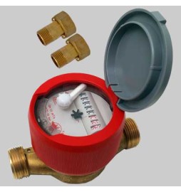 CONTATORE A SECCO 8 RULLI PER ACQUA CALDA USC - 1/2
