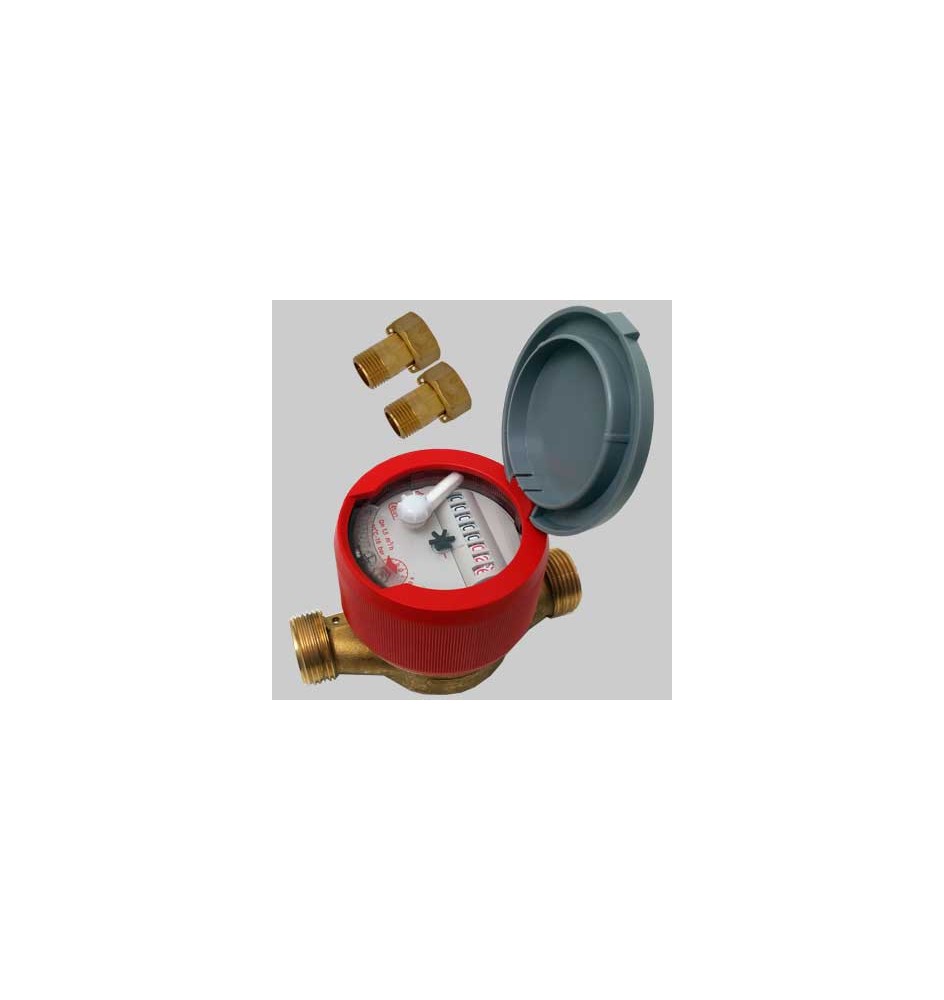 CONTATORE A SECCO 8 RULLI PER ACQUA CALDA USC - 1/2