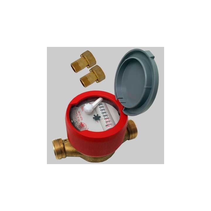 CONTATORE A SECCO 8 RULLI PER ACQUA CALDA USC - 1/2