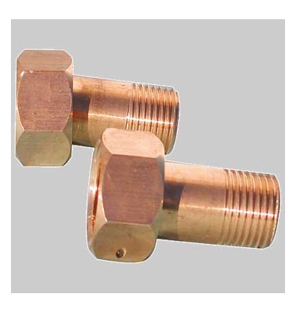 CODOLO CON CALOTTA PER CONTATORI - 3/4 x 1"