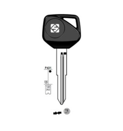 SILCA HON70TE CHIAVE TRANSPONDER VUOTA OTTONE