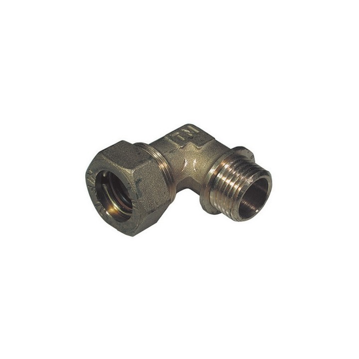GOMITO A 90° O-RING MASCHIO CONICO TIEMME 1/2 x 12