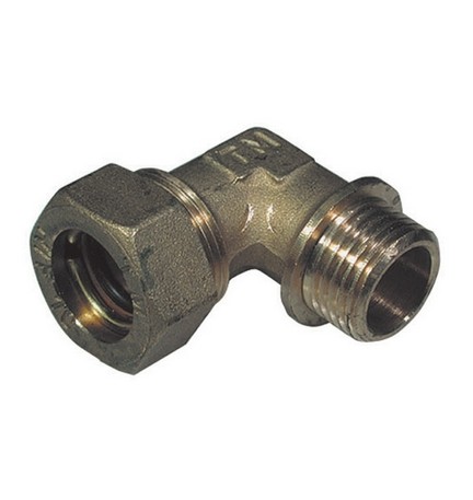 GOMITO A 90° O-RING MASCHIO CONICO TIEMME 3/4 x 14