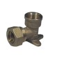 GOMITO A 90° CON FLANGIA A 3 FORI O-RING FEMMINA 1/2 x 16