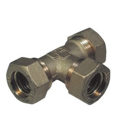 RACCORDO A TEE CON 3 DADI O-RING TIEMME 16