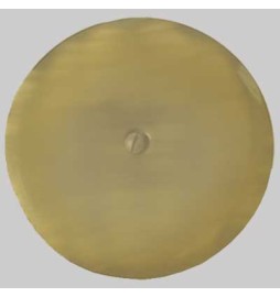 PIATTELLO CHIUSO CON VITE BRONZATO - mm 150