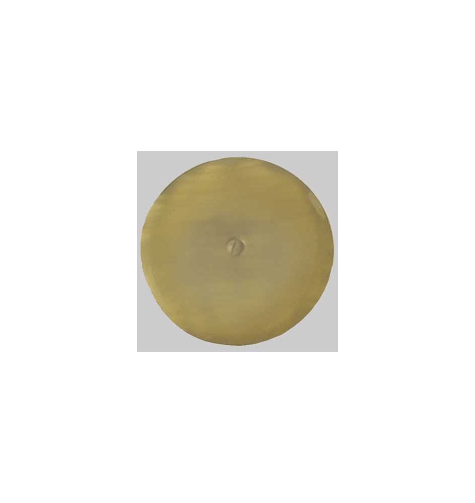 PIATTELLO CHIUSO CON VITE BRONZATO - mm 150