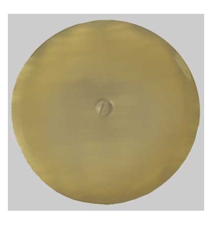 PIATTELLO CHIUSO CON VITE BRONZATO - mm 150