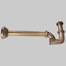 SIFONE A COLONNA CON ROSONE BRONZATO - 1"1/4
