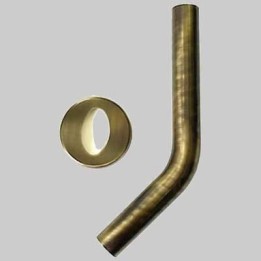 TUBO A 45° PER CASSETTA ALTA BRONZATO - Ø 30