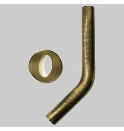TUBO A 45° PER CASSETTA ALTA BRONZATO - Ø 30
