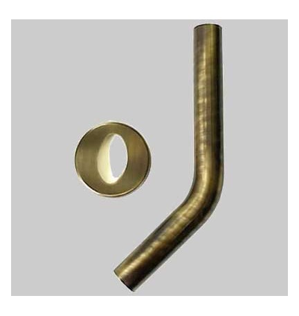 TUBO A 45° PER CASSETTA ALTA BRONZATO - Ø 30