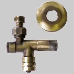 RUBINETTO FILTRO A SNODO BRONZATO - 1/2 x 10