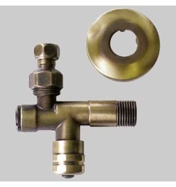 RUBINETTO FILTRO A SNODO BRONZATO - 1/2 x 10