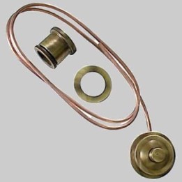 RACCORDO CON PULSANTE BRONZATO - -