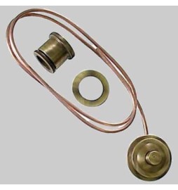 RACCORDO CON PULSANTE BRONZATO - -