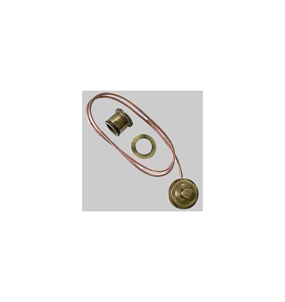 RACCORDO CON PULSANTE BRONZATO - -