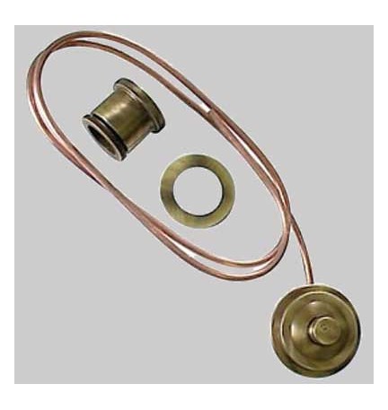 RACCORDO CON PULSANTE BRONZATO - -