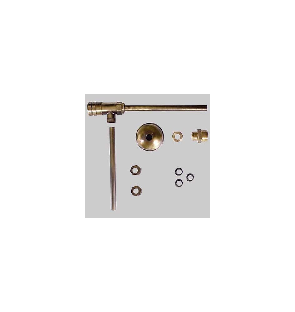 RUBINETTO PER CASSETTA WC DOPPIA CANNETTA BRONZATO - 3/8 x 10