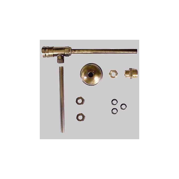 RUBINETTO PER CASSETTA WC DOPPIA CANNETTA BRONZATO - 3/8 x 10
