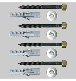 KIT FISSAGGI VASO/BIDET BRONZATI - 6 x 80