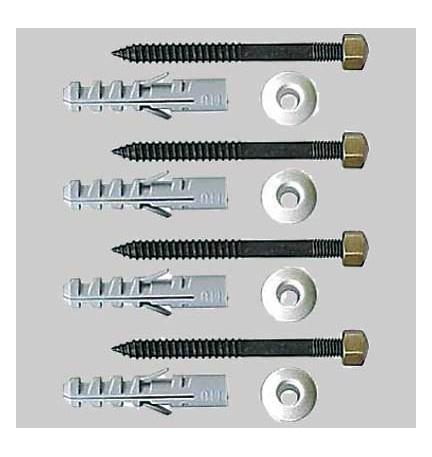 KIT FISSAGGI VASO/BIDET BRONZATI - 6 x 80