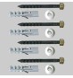 KIT FISSAGGI VASO/BIDET BRONZATI - 6 x 80