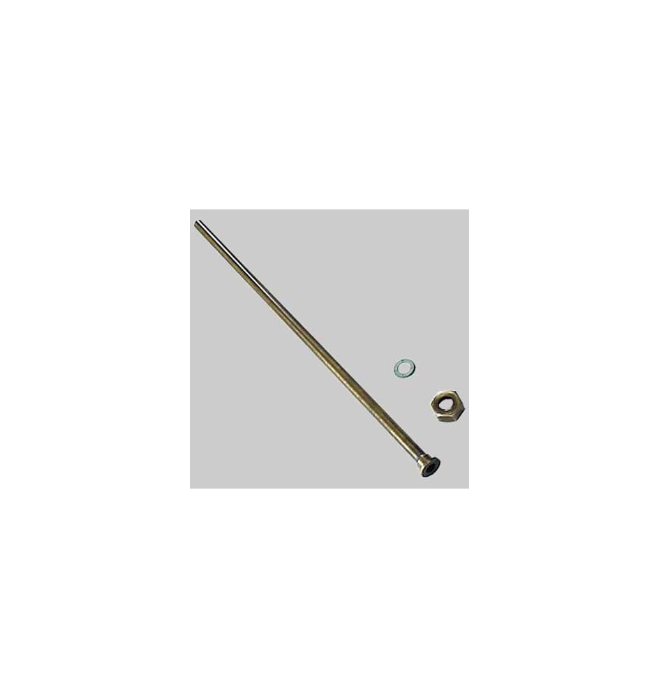 TUBO LISCIO PER MONOCOMANDO CON CALOTTA BRONZATO - cm 40 con dado 1/2