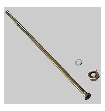 TUBO LISCIO PER MONOCOMANDO CON CALOTTA BRONZATO - cm 40 con dado 1/2