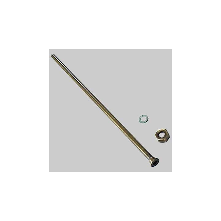 TUBO LISCIO PER MONOCOMANDO CON CALOTTA BRONZATO - cm 40 con dado 1/2