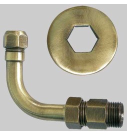 CURVETTA ESAGONALE BRONZATA - 1/2 x 10