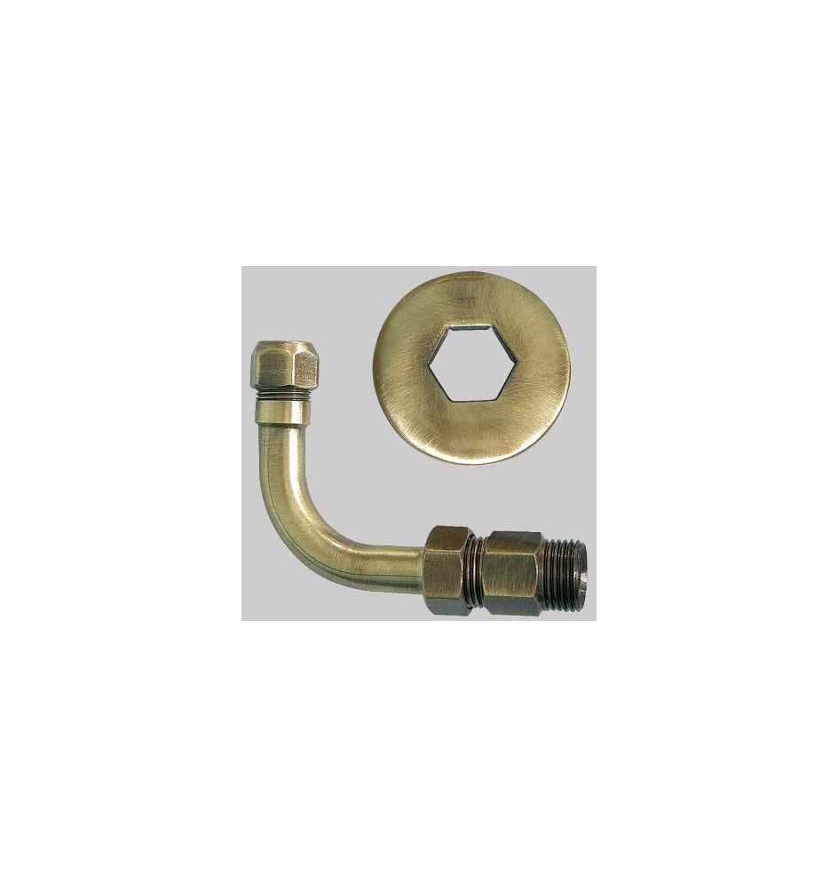 CURVETTA ESAGONALE BRONZATA - 1/2 x 10
