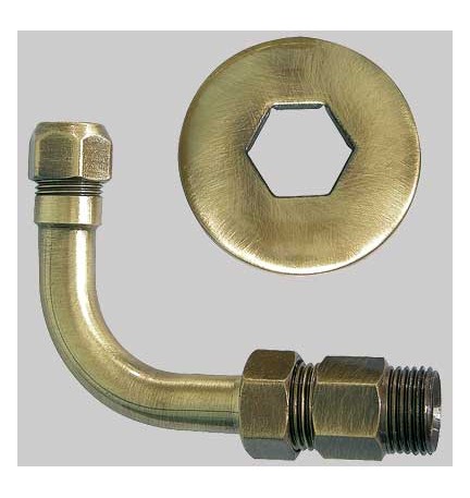 CURVETTA ESAGONALE BRONZATA - 1/2 x 10