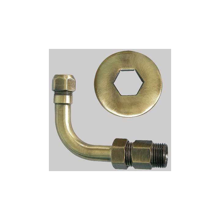 CURVETTA ESAGONALE BRONZATA - 1/2 x 10