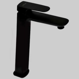 MONOCOMANDO LAVABO ALTO NOVE - Nero senza scarico