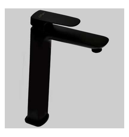 MONOCOMANDO LAVABO ALTO NOVE - Nero senza scarico