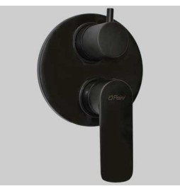 MONOCOMANDO DOCCIA INCASSO CON DEVIATORE NOVE - Nero